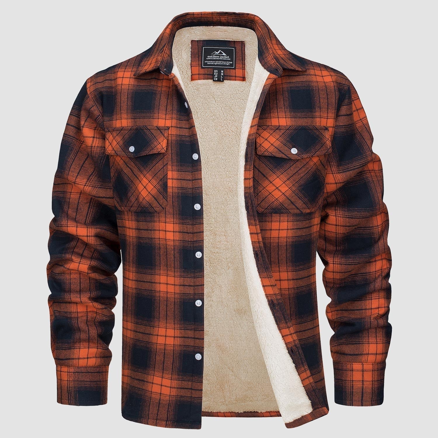 Knox | Veste de chemise en flanelle pour hommes avec doublure en polaire