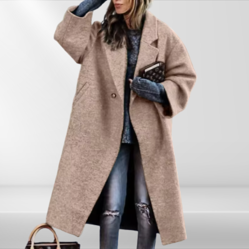 Réu | Manteau Classique Oversize Femme – Idéal pour la Superposition