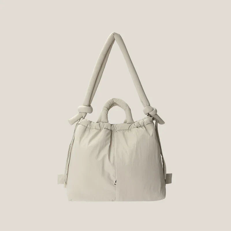 Famme | Sac Puffer pour Femme | Bandoulière | Grande Capacité-Womens Shoulder bags-Beige-Barnier Boutique