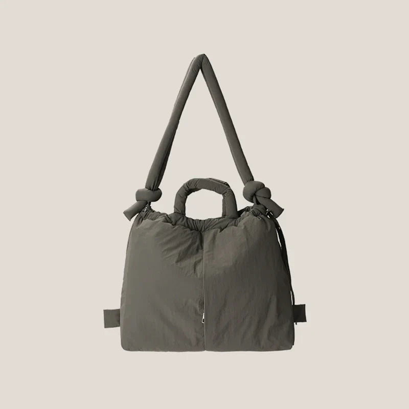 Famme | Sac Puffer pour Femme | Bandoulière | Grande Capacité-Womens Shoulder bags-Gris-Barnier Boutique