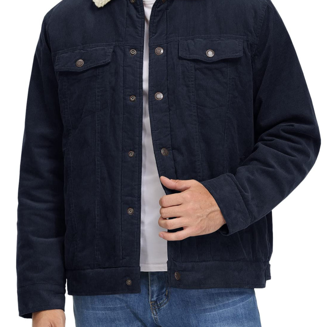 Duke | Veste à texture lisse doublée d'un tissu doux pour hommes-Mens Jacket-Barnier Boutique