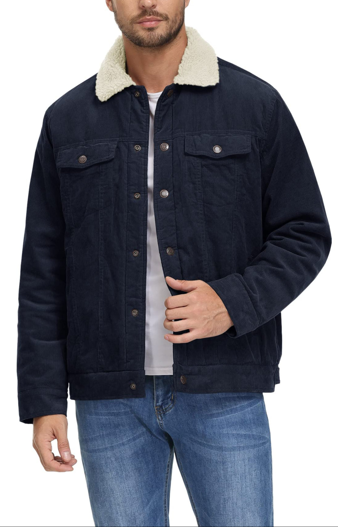 Duke | Veste à texture lisse doublée d'un tissu doux pour hommes-Mens Jacket-Barnier Boutique