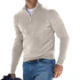 Gerald | Pull demi-fermé pour hommes-Mens Sweater-Gris-Barnier Boutique