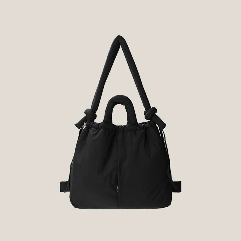Famme | Sac Puffer pour Femme | Bandoulière | Grande Capacité-Womens Shoulder bags-Noir-Barnier Boutique