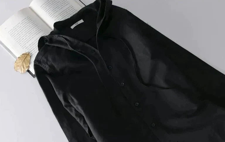 Arlo | Gestreept katoenen shirt met capuchon