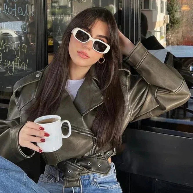 Veste Cuir pour Femme | Courte & Tendance