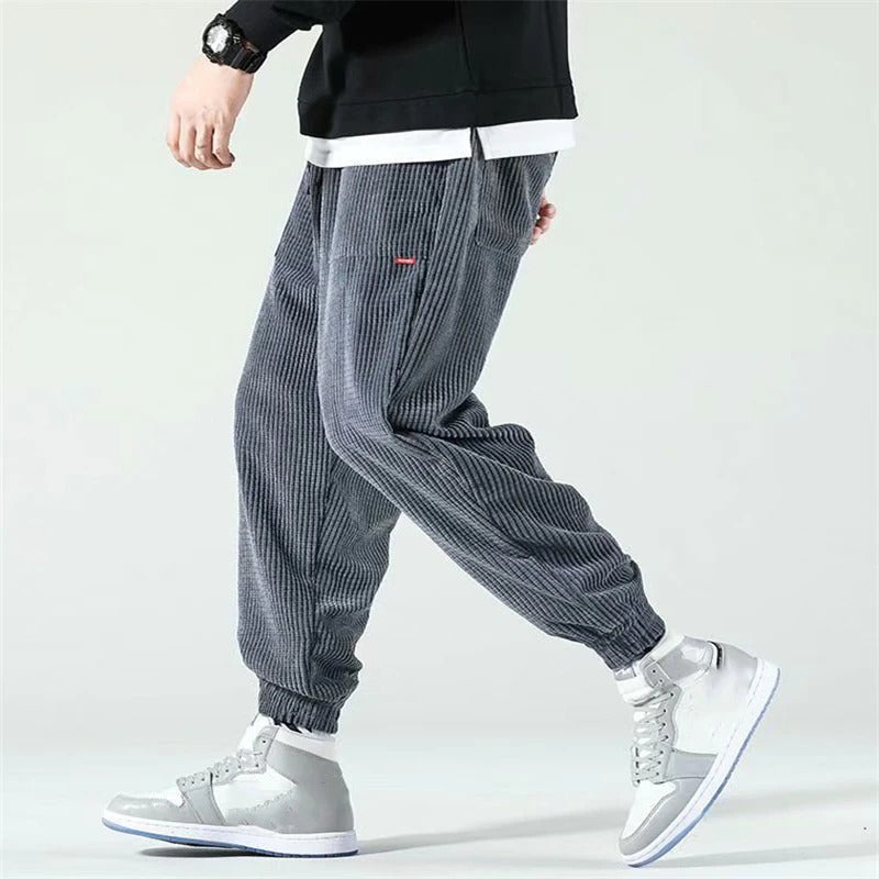Steiger | Pantalon en velours côtelé souple et tendance - Coupe conique