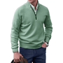 Emil | Pull á Col Montant pour Hommes| Demi Zip-Mens Sweater-Vert-Barnier Boutique