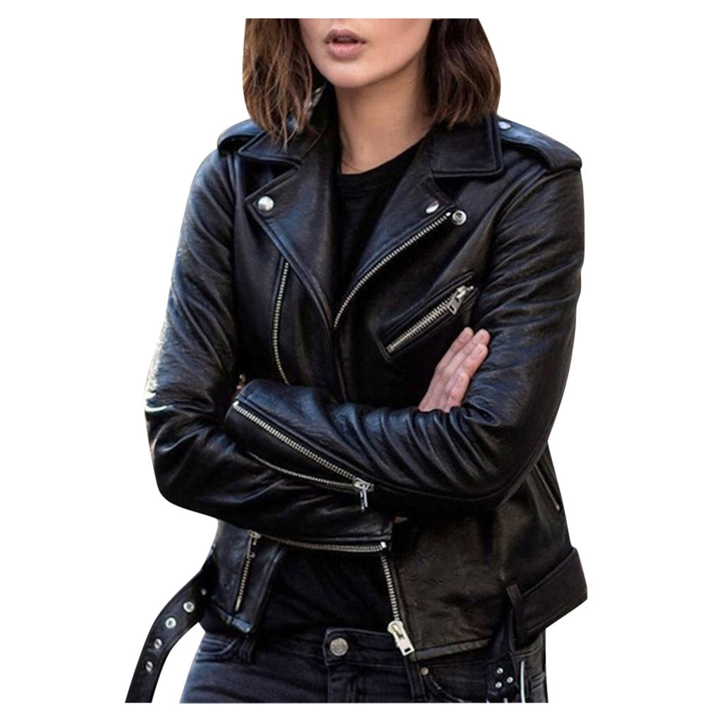 Veste Cuir pour Femme | Style Vintage & Zippée