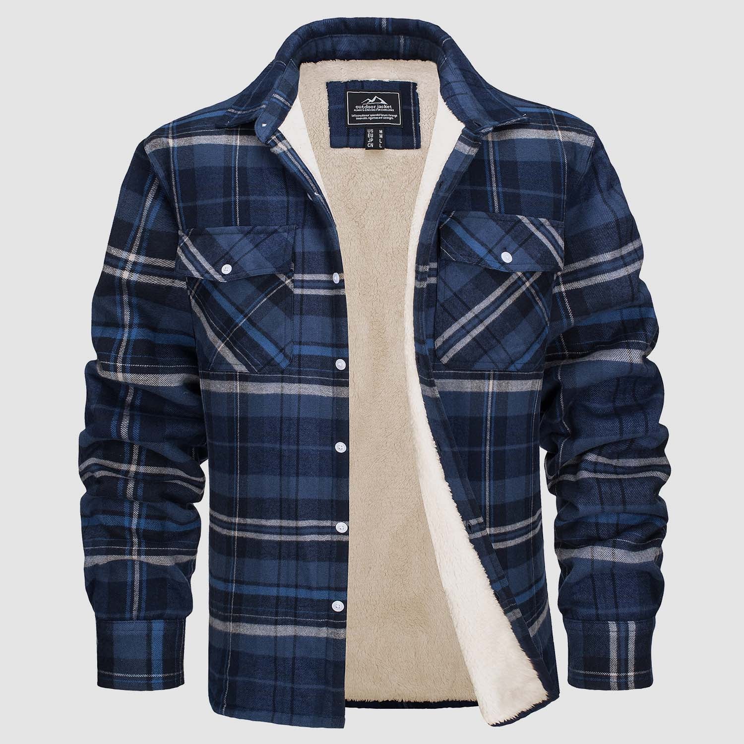Knox | Veste de chemise en flanelle pour hommes avec doublure en polaire