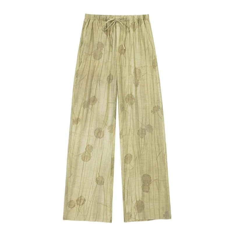 Sisi | Ensemble chemise et pantalon pour femme en jacquard imprimé