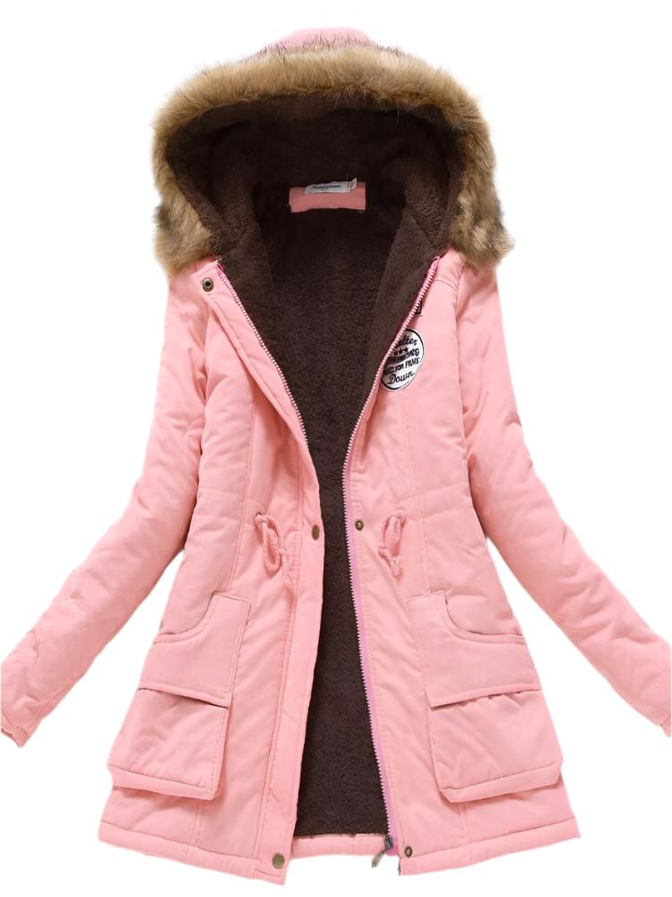 Zephara | Veste parka femme avec capuche et doublure polaire avec poches