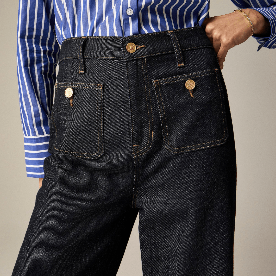 Gabi | Jean Taille Haute à Jambe Large - FitCurve
