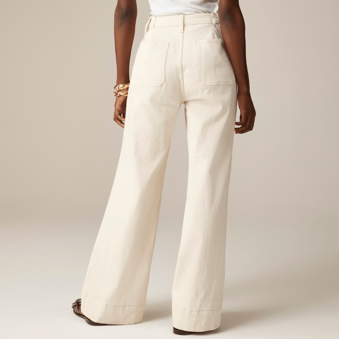 Gabi | Jean Taille Haute à Jambe Large - FitCurve