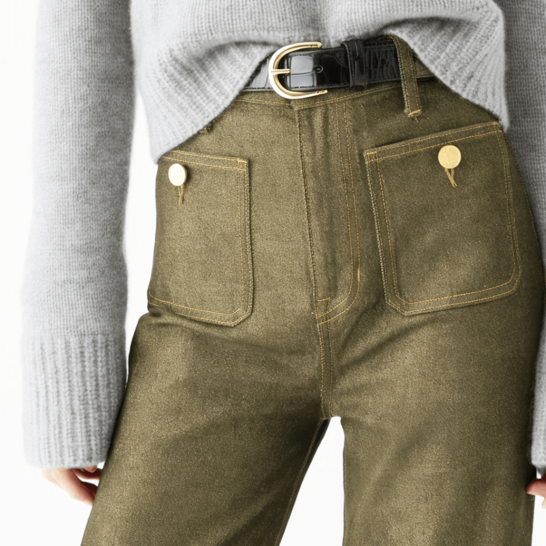Gabi | Jean Taille Haute à Jambe Large - FitCurve