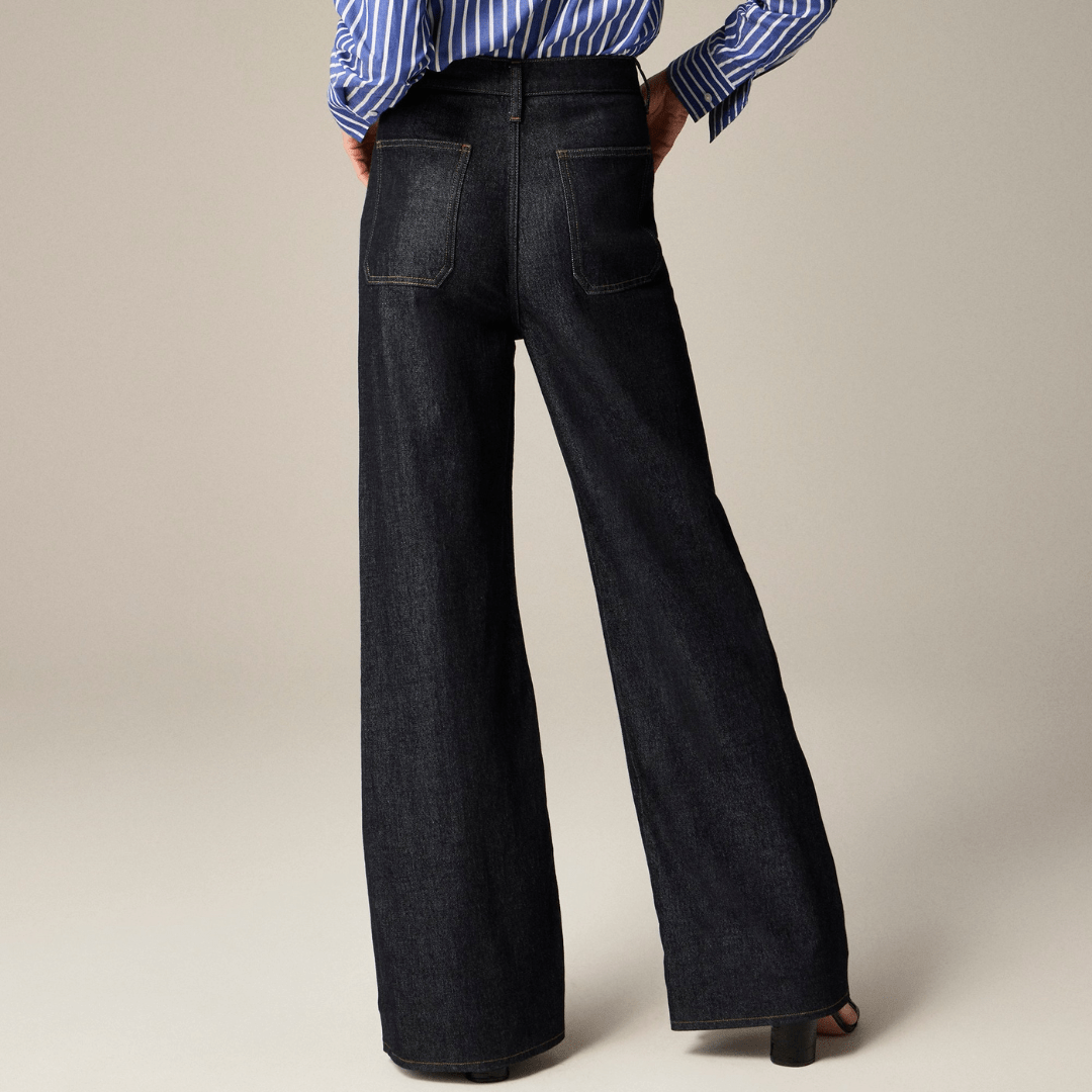 Gabi | Jean Taille Haute à Jambe Large - FitCurve