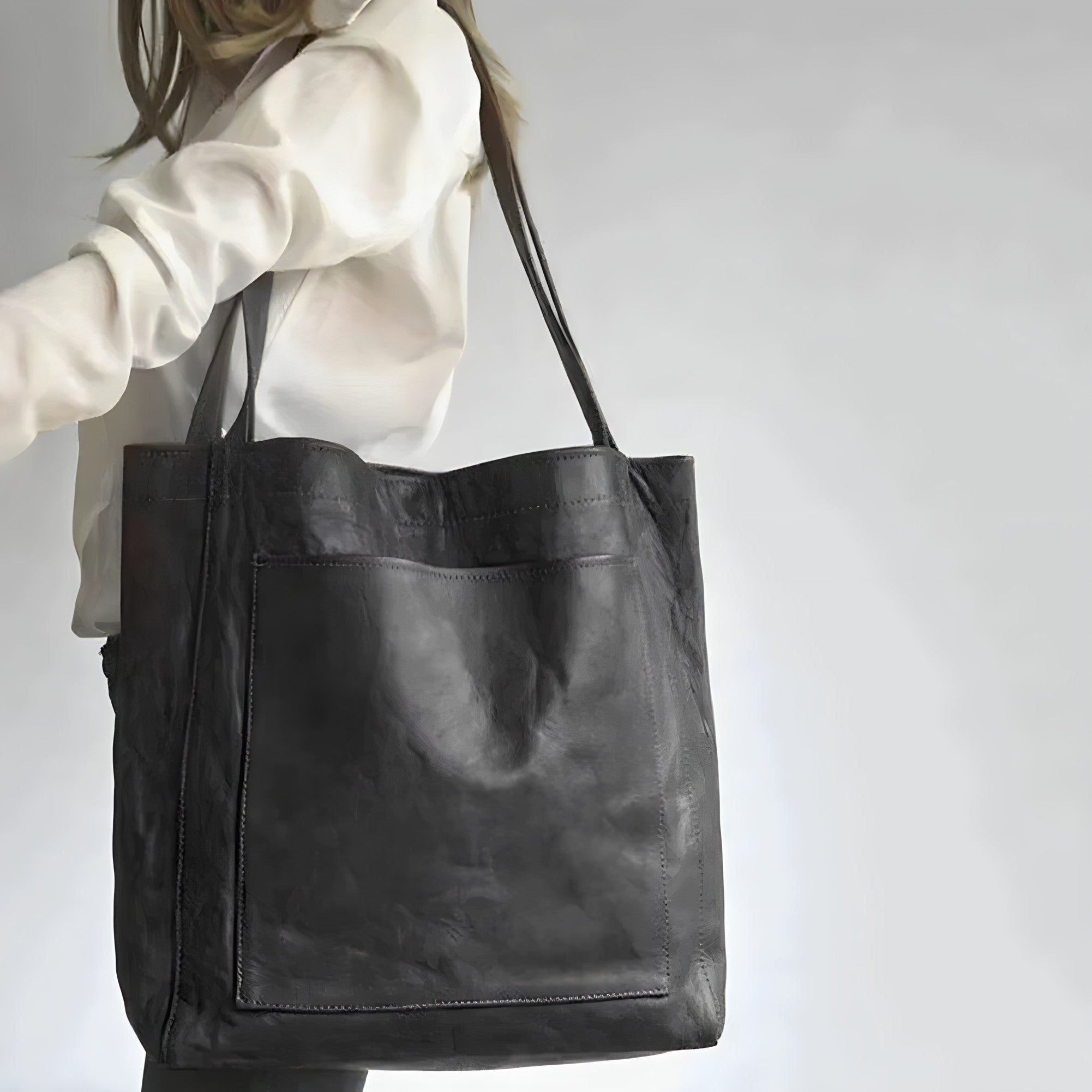 Fiona | Grand sac à main en cuir Vega luxueux avec beaucoup d'espace