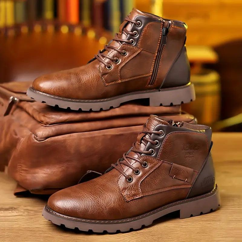 Bottes d’Hiver pour Homme | Fermeture Éclair & Antidérapantes