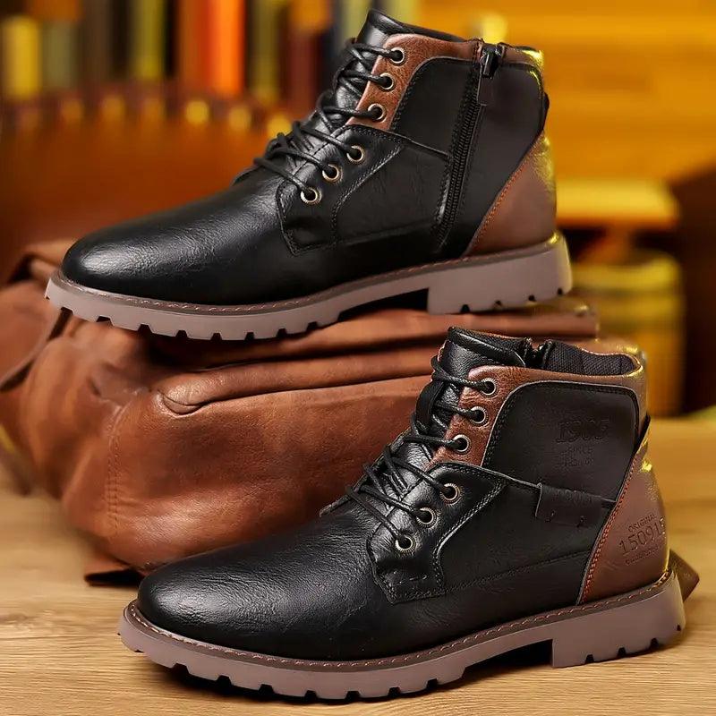 Bottes d’Hiver pour Homme | Fermeture Éclair & Antidérapantes