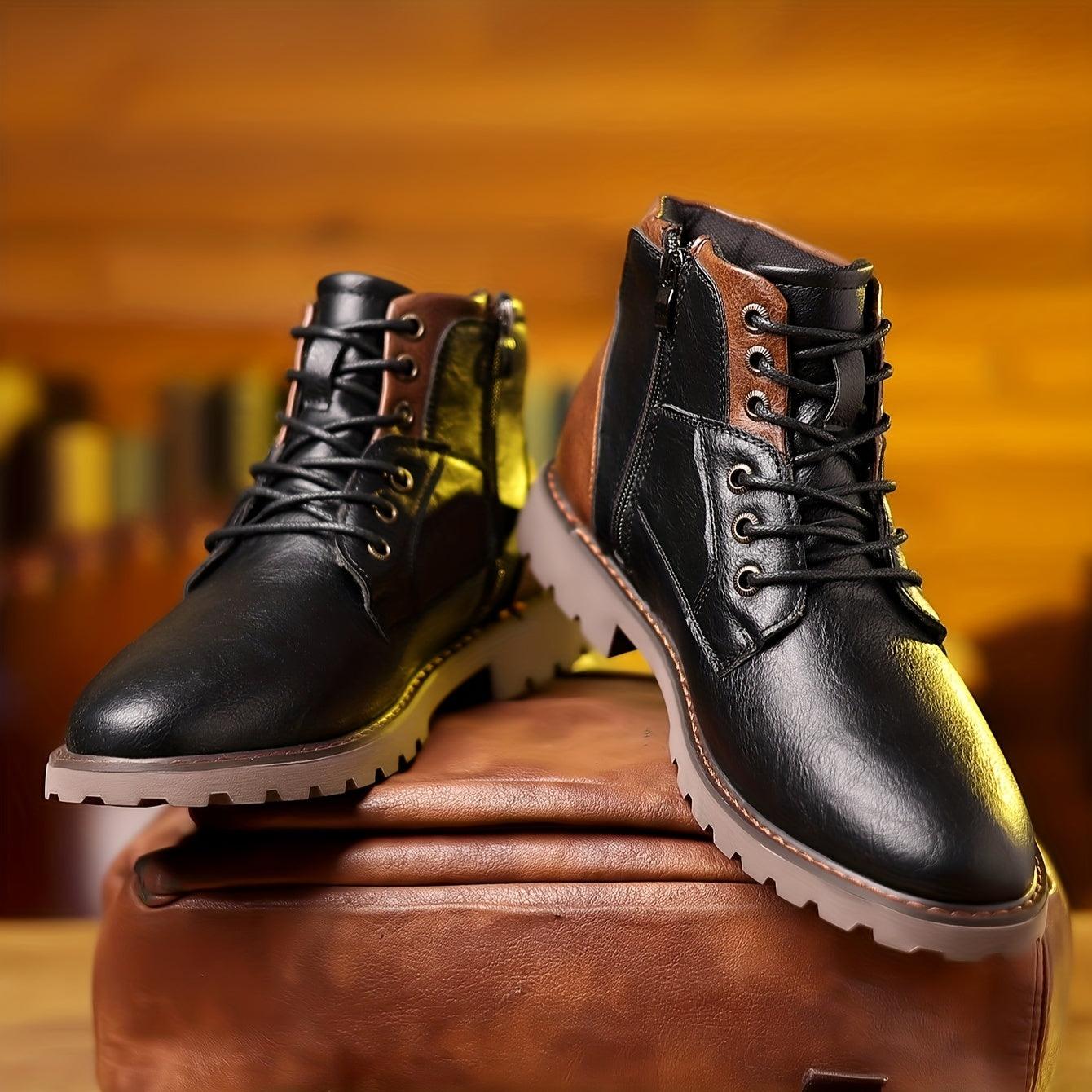 Bottes d’Hiver pour Homme | Fermeture Éclair & Antidérapantes