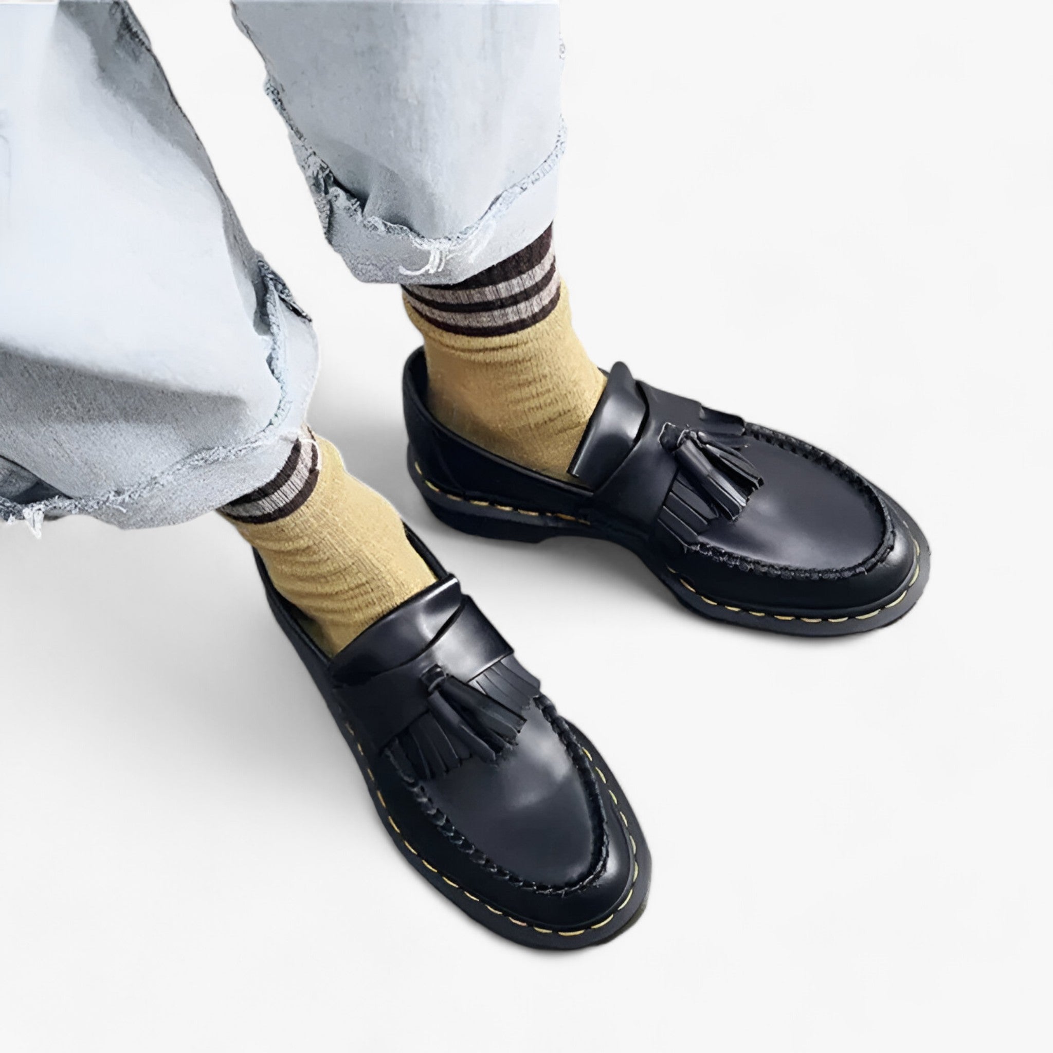 Chase | Mocassins classiques pour hommes avec pampilles