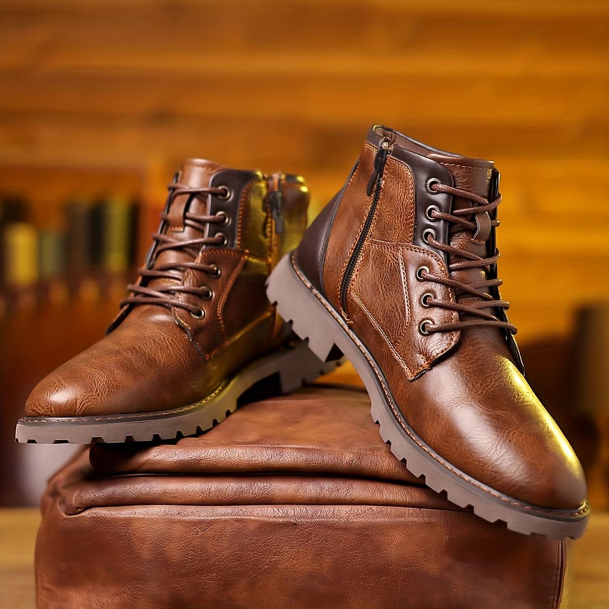 Bottes d’Hiver pour Homme | Fermeture Éclair & Antidérapantes