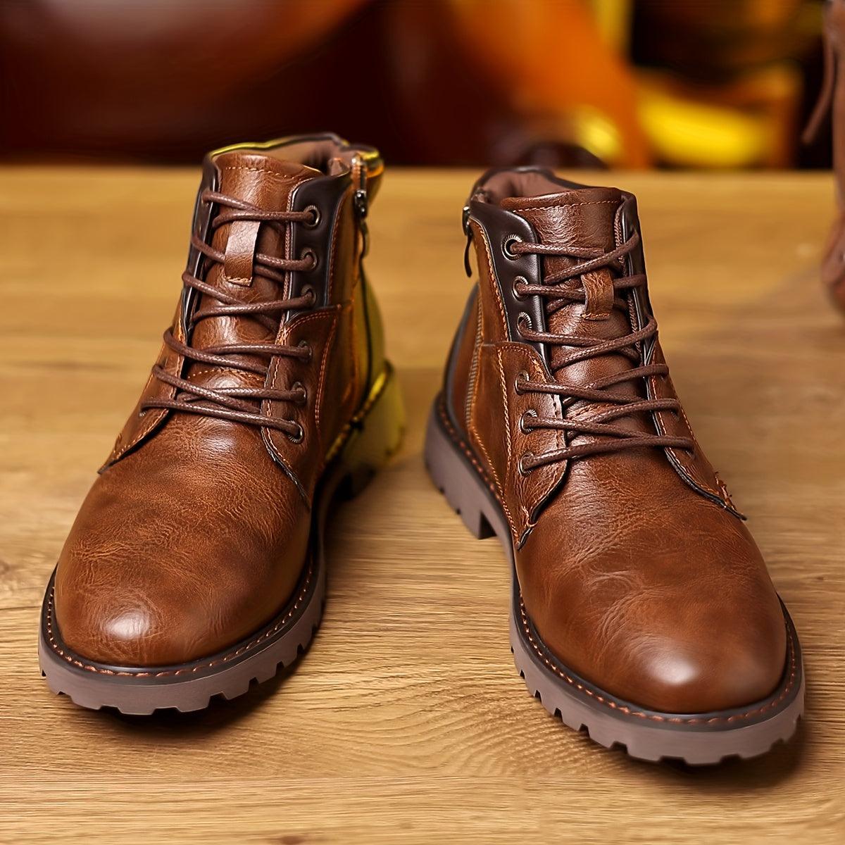 Bottes d’Hiver pour Homme | Fermeture Éclair & Antidérapantes
