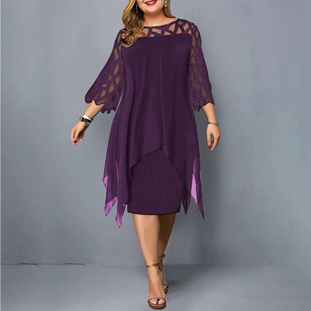 Angelique | Robe Midi Grande Taille Femme