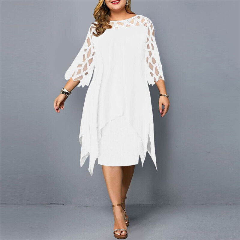 Angelique | Robe Midi Grande Taille Femme