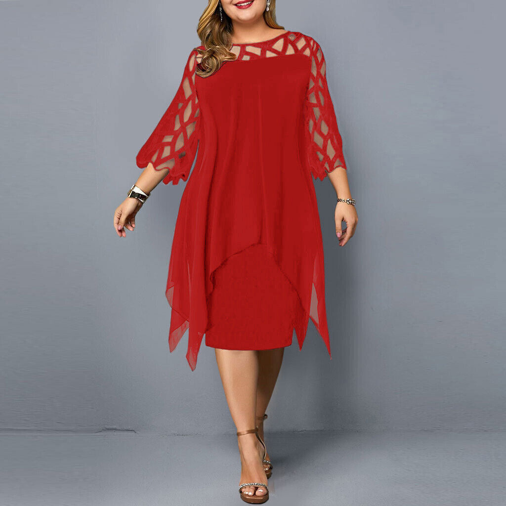 Angelique | Robe Midi Grande Taille Femme