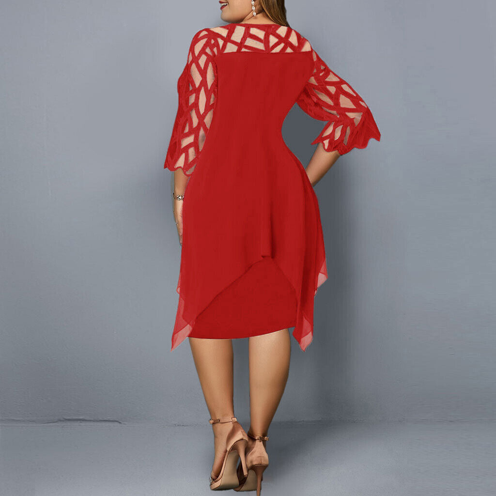 Angelique | Robe Midi Grande Taille Femme